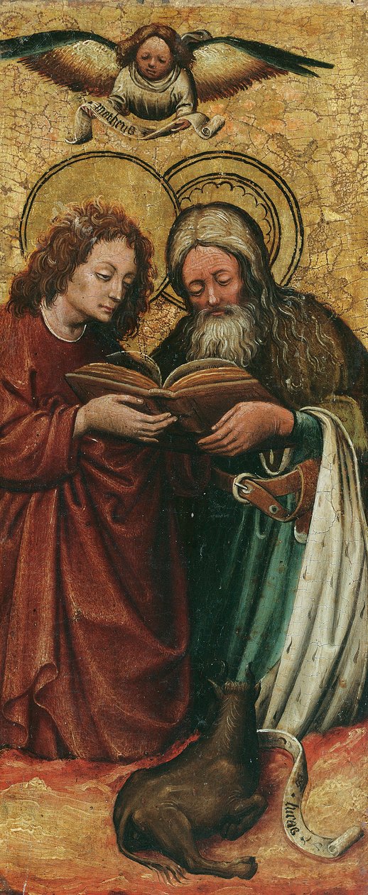 Les évangélistes Matthieu et Luc - Niederländischer Maler