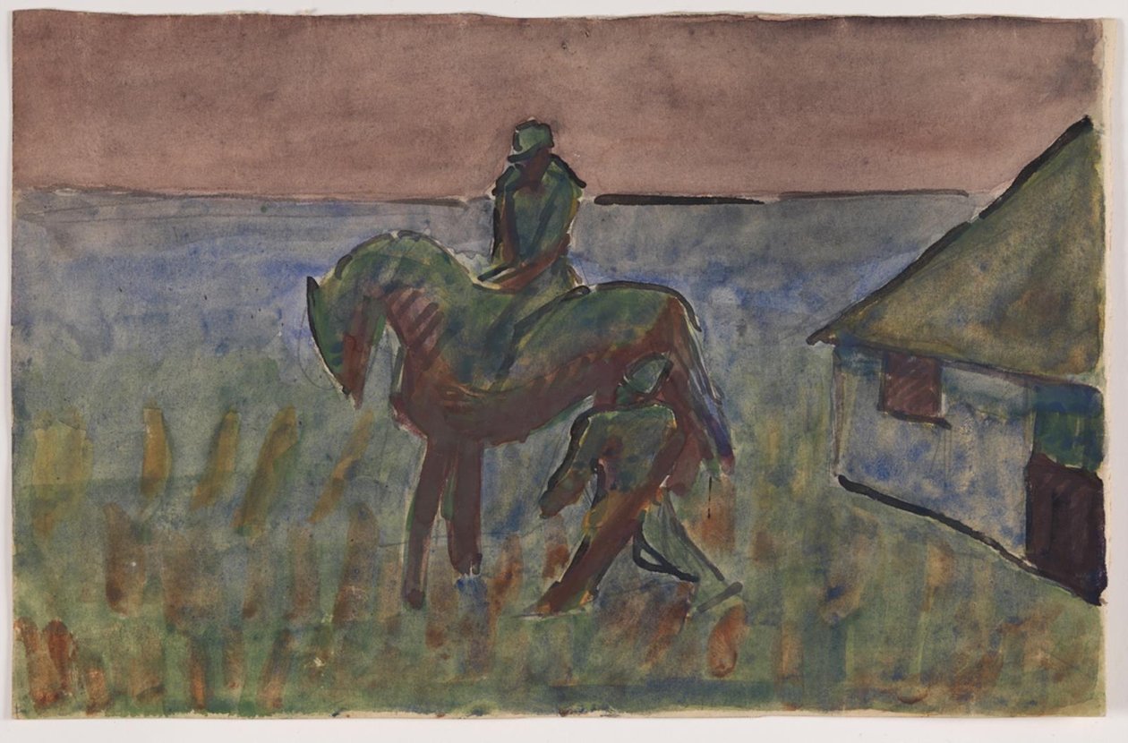 Krushoved près de la maison de Bettefanden. Motif de la nouvelle de Blicher Bettefanden et Herremanden - Niels Larsen Stevns