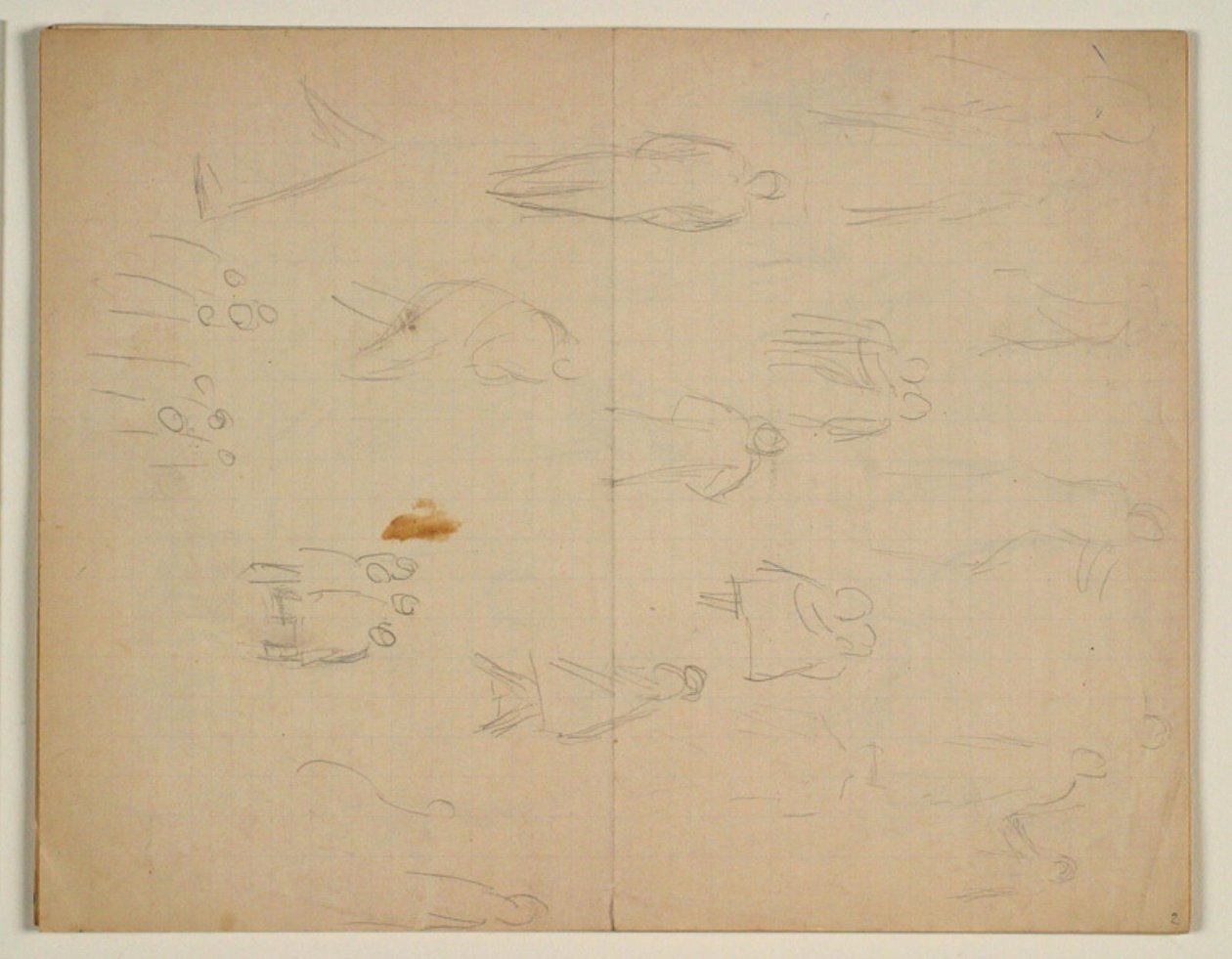 Esquisses de figures en mouvement et groupes de figures - Niels Larsen Stevns