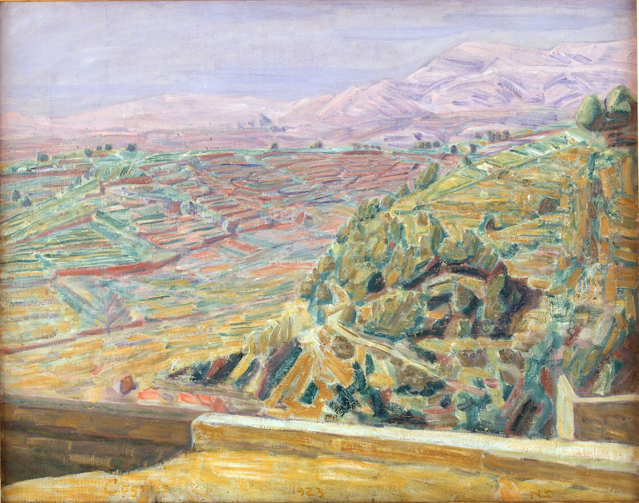 Vue de la place du château, Cagnes - Niels Larsen Stevns