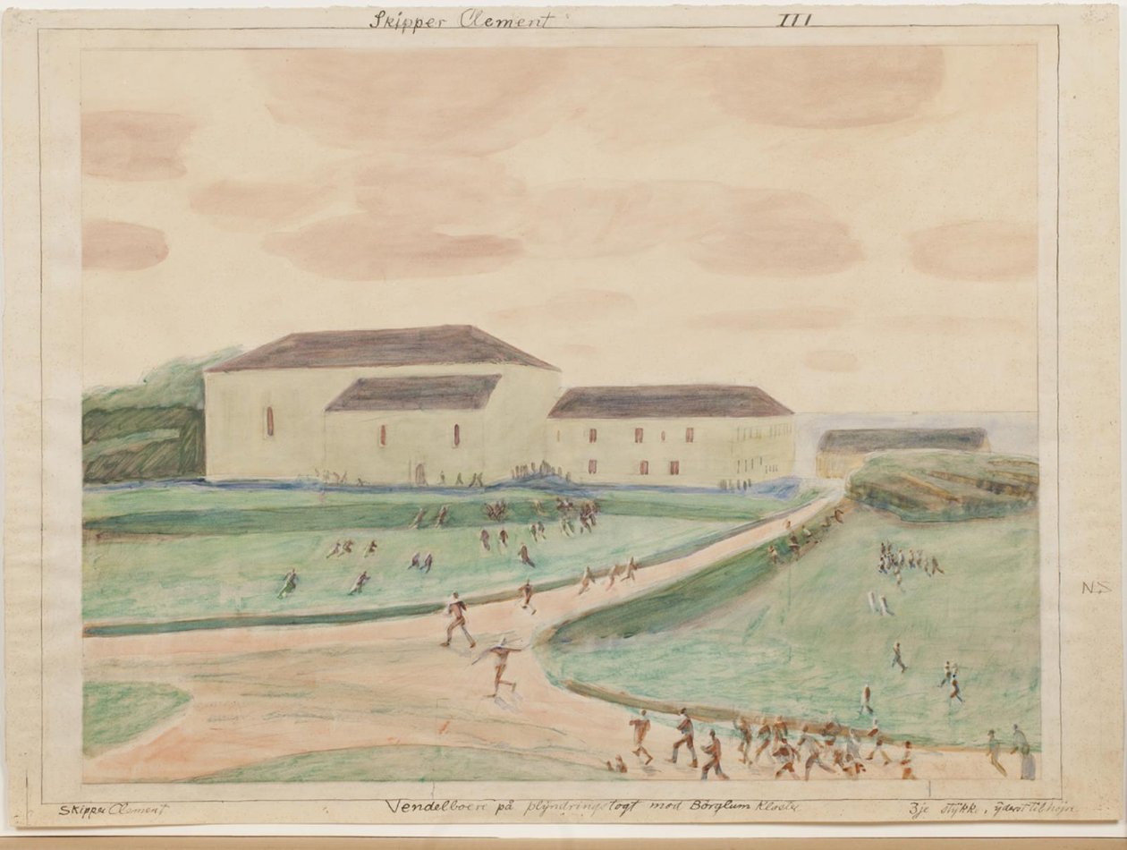 Les Vendelboernes en raid contre le monastère de Børglum - Niels Larsen Stevns