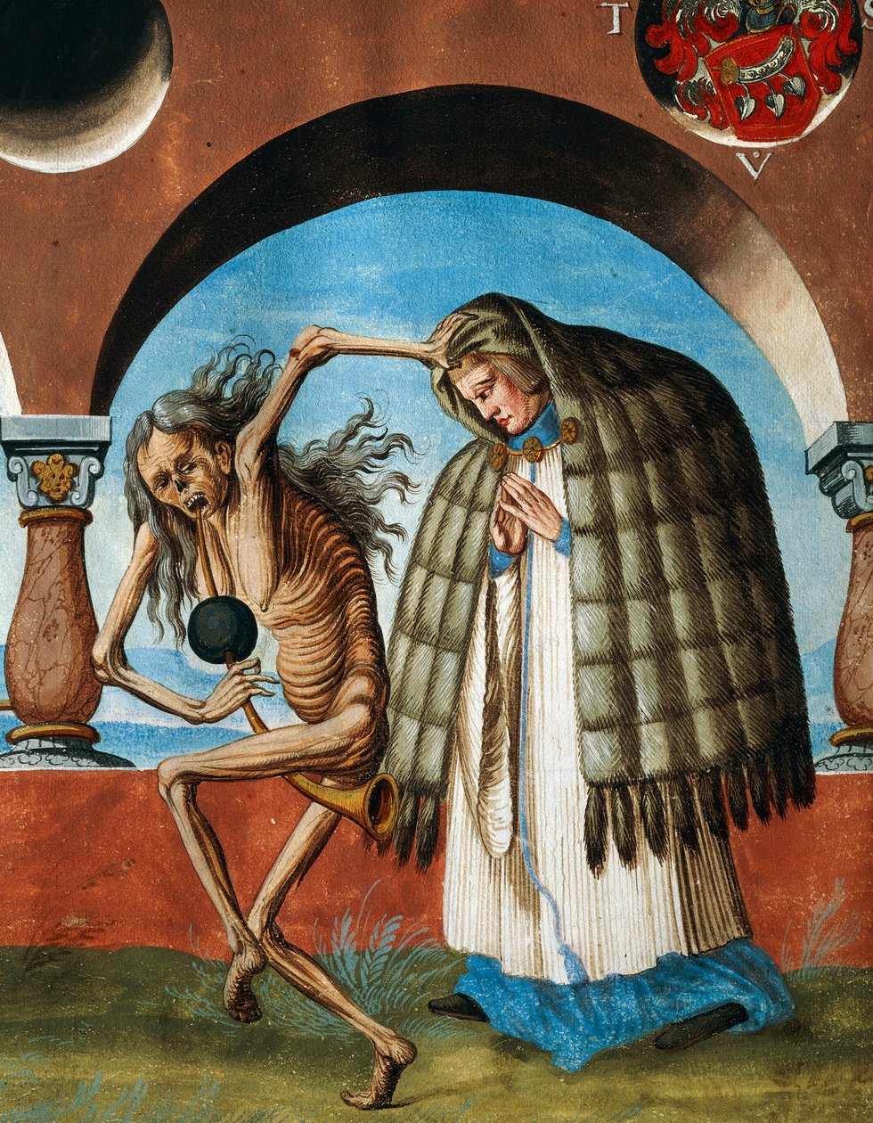 La mort avec le chanoine (détail) - Niklaus Manuel