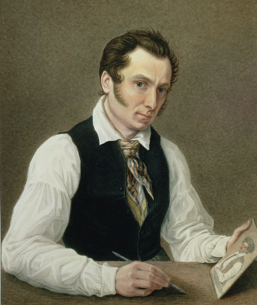 Autoportrait dans la prison de Peter, 1836 - Nikolai Alexandrovich Bestuzhev