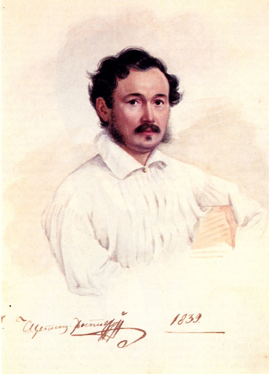 Portrait du décembriste duc Dmitry Shchepin-Rostovsky 1798-1858, 1839 - Nikolai Alexandrovich Bestuzhev