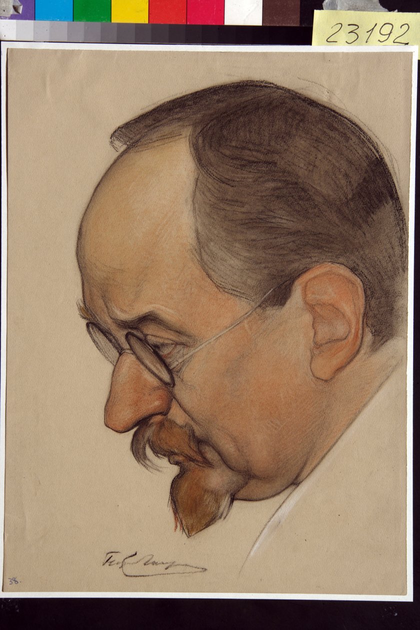 Portrait de Gueorgui Vassilievitch Tchitcherine - Nikolai Andreevich Andreev