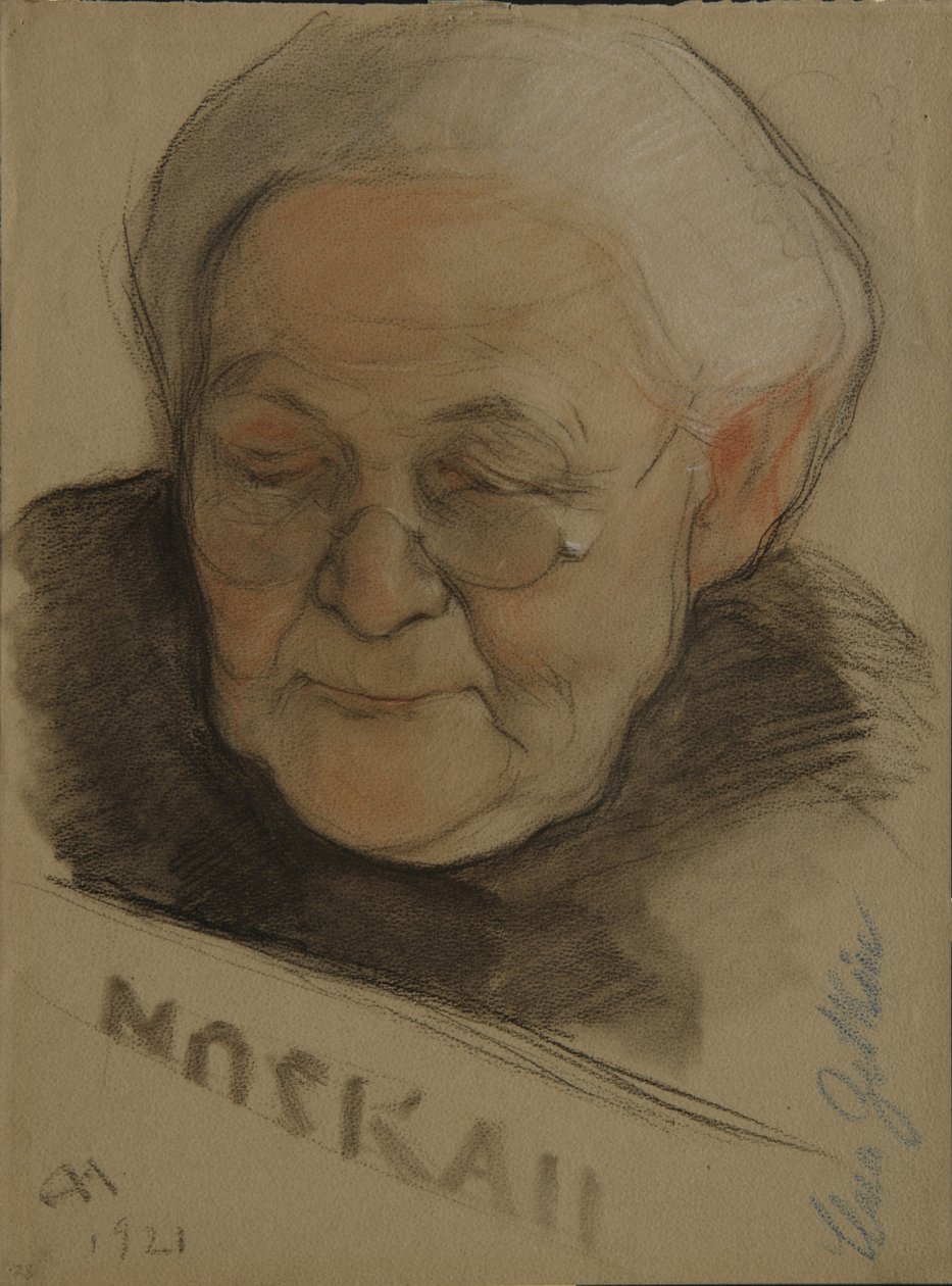 Portrait de Clara Zetkin - Nikolai Andreevich Andreev