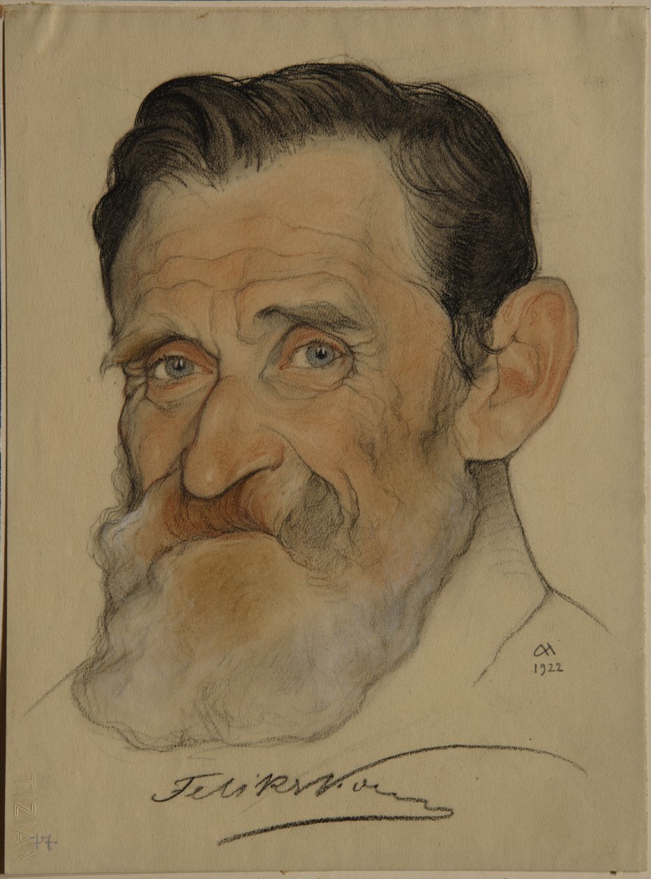 Portrait de Feliks Yakovlevich Kon 1864-1941, 1922 - Nikolai Andreevich Andreev
