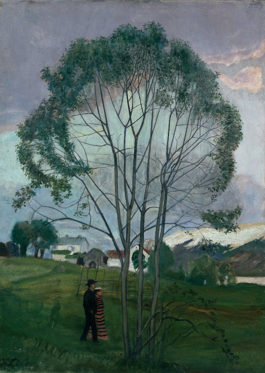Nuit de juin et saule - Nikolai Astrup
