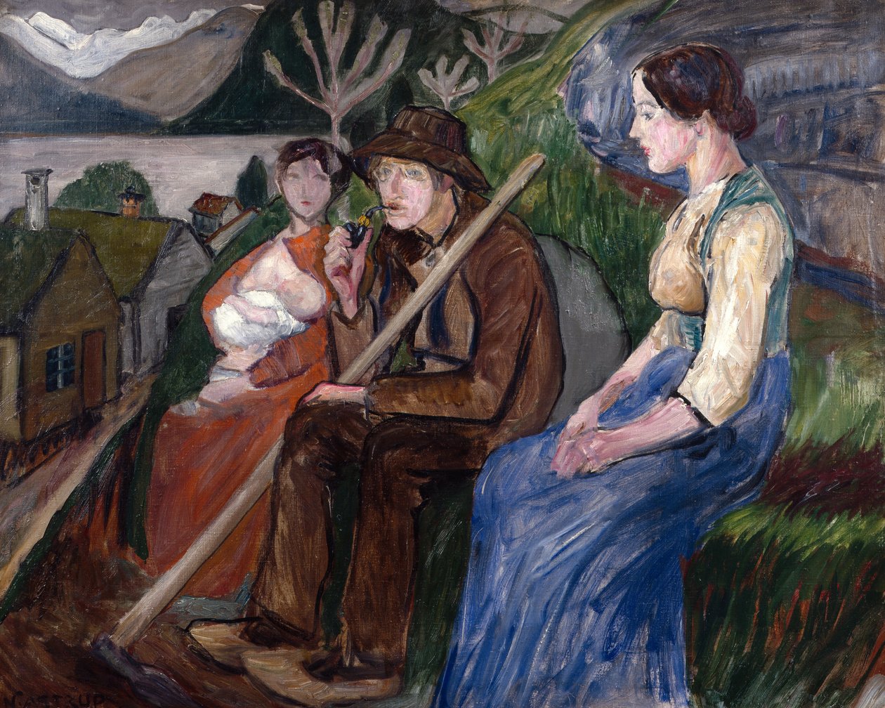 Autoportrait à la maison - Nikolai Astrup