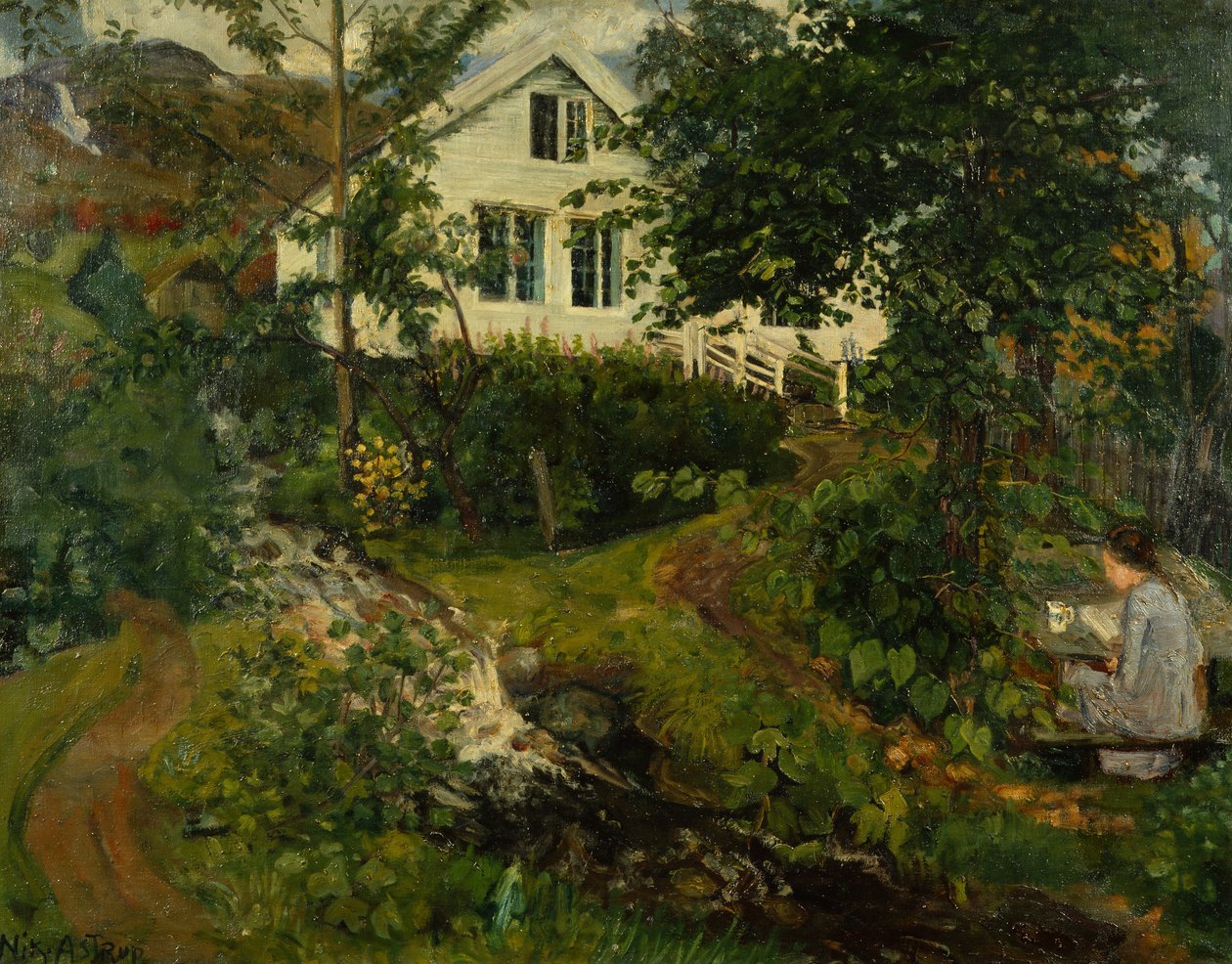 Le vieux presbytère, avant 1908 - Nikolai Astrup