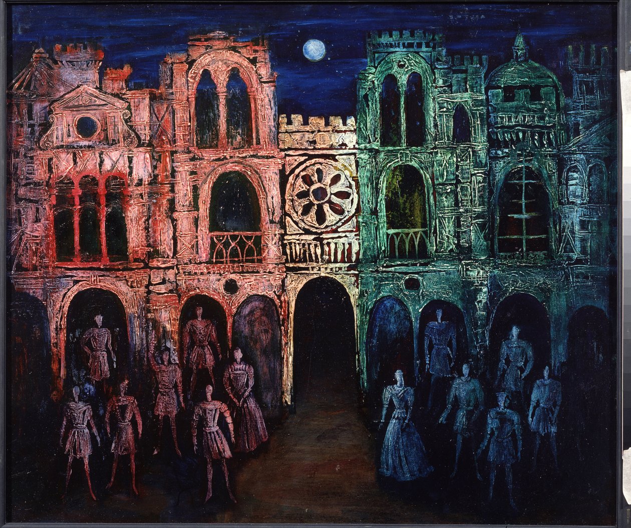 Décor de scène pour la pièce Roméo et Juliette de William Shakespeare, 2002 (dessin) - Nikolai Konstantinovich Agafonov