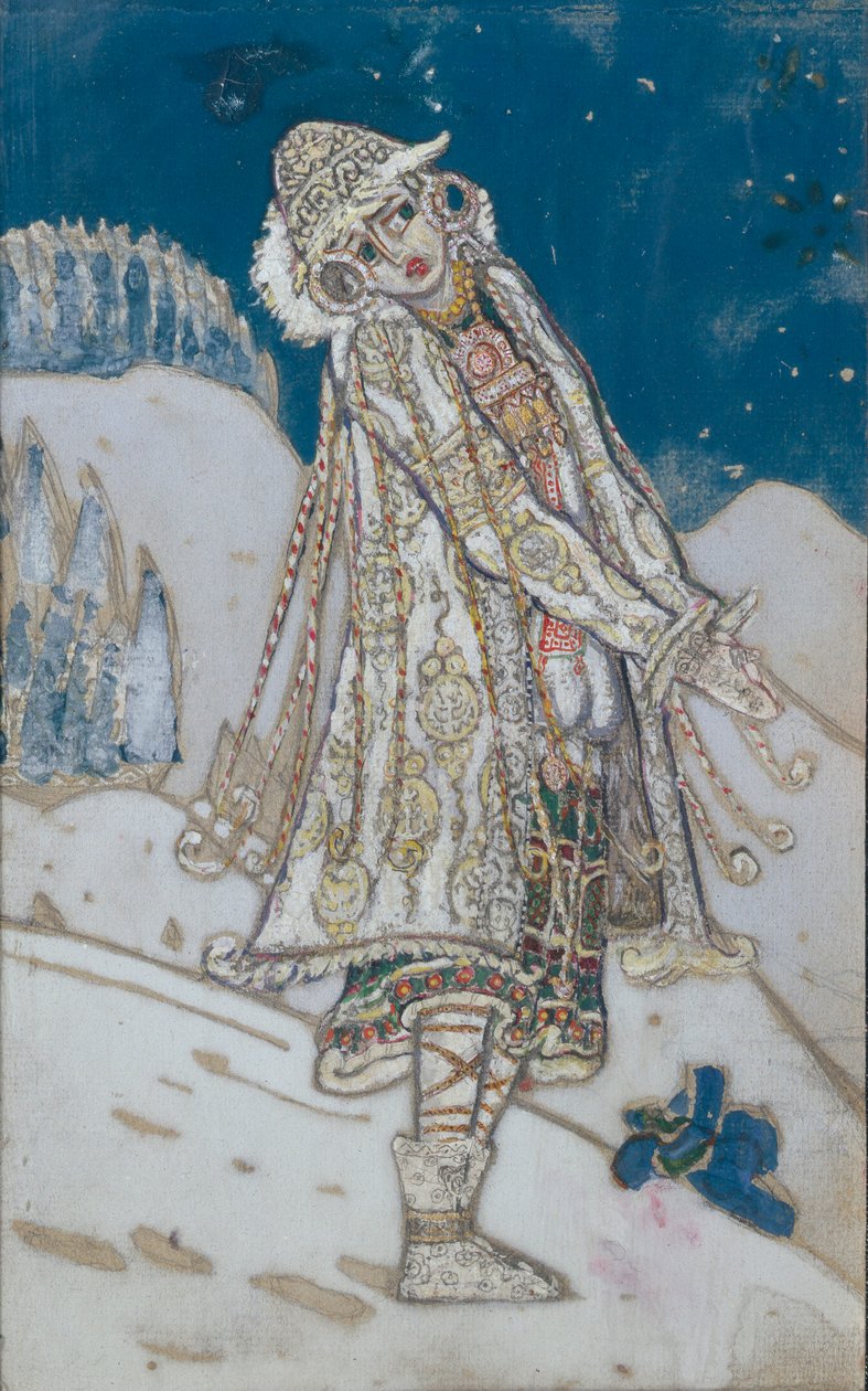 Costume pour la pièce de théâtre La Demoiselle des Neiges par A. Ostrovsky, 1912 - Nikolai Konstantinowitsch Roerich