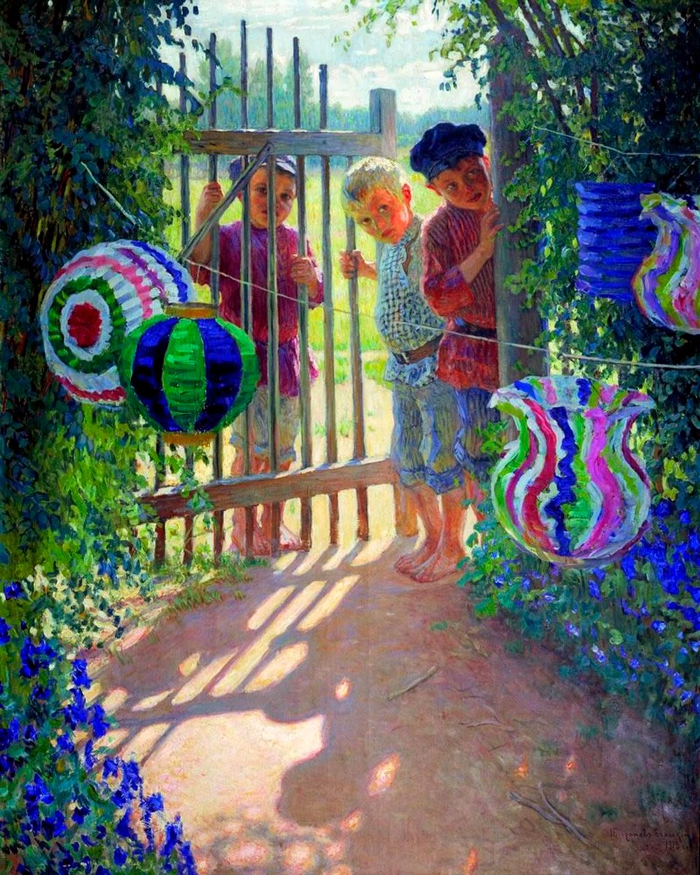 Les Visiteurs, 1913 - Nikolai Petrovich Bogdanov Belsky