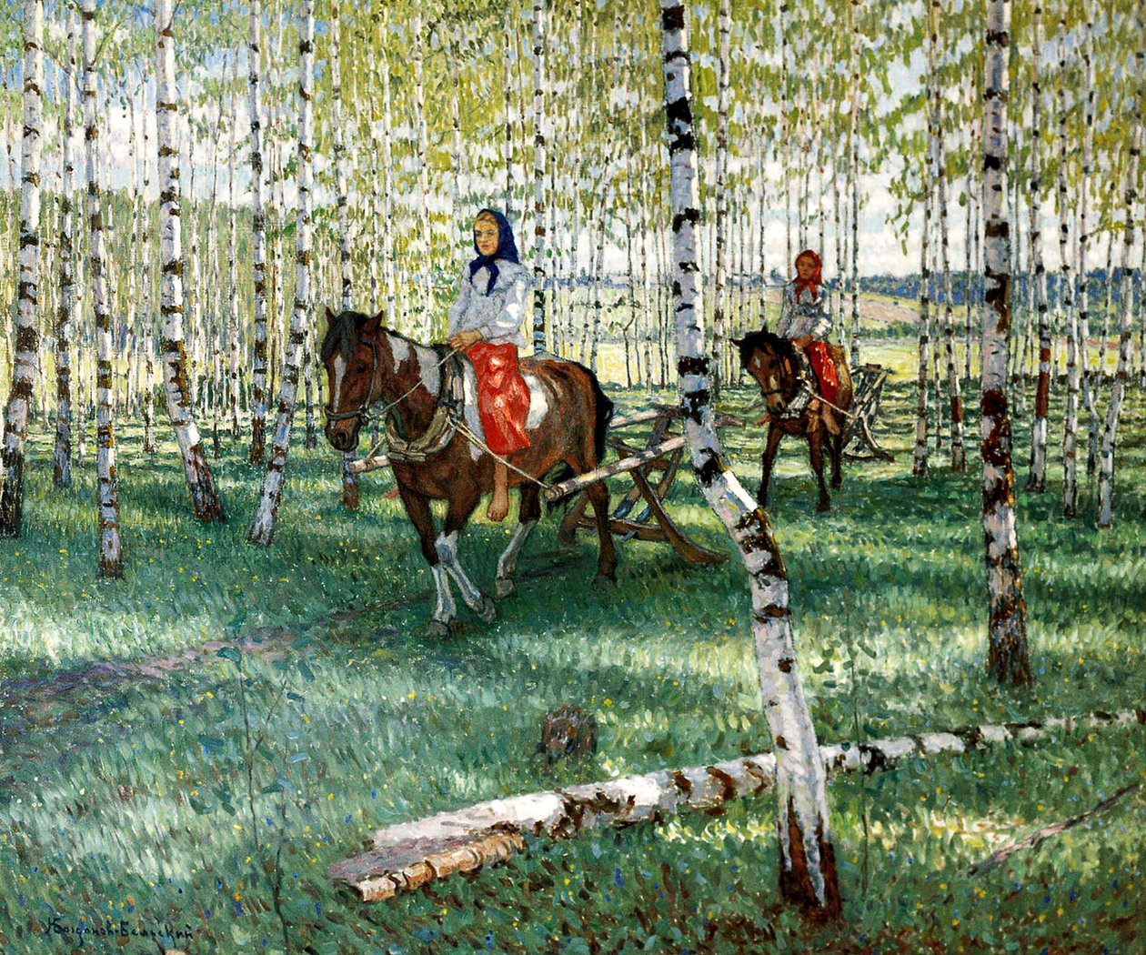 Au travail, 1921 - Nikolai Petrovich Bogdanov Belsky