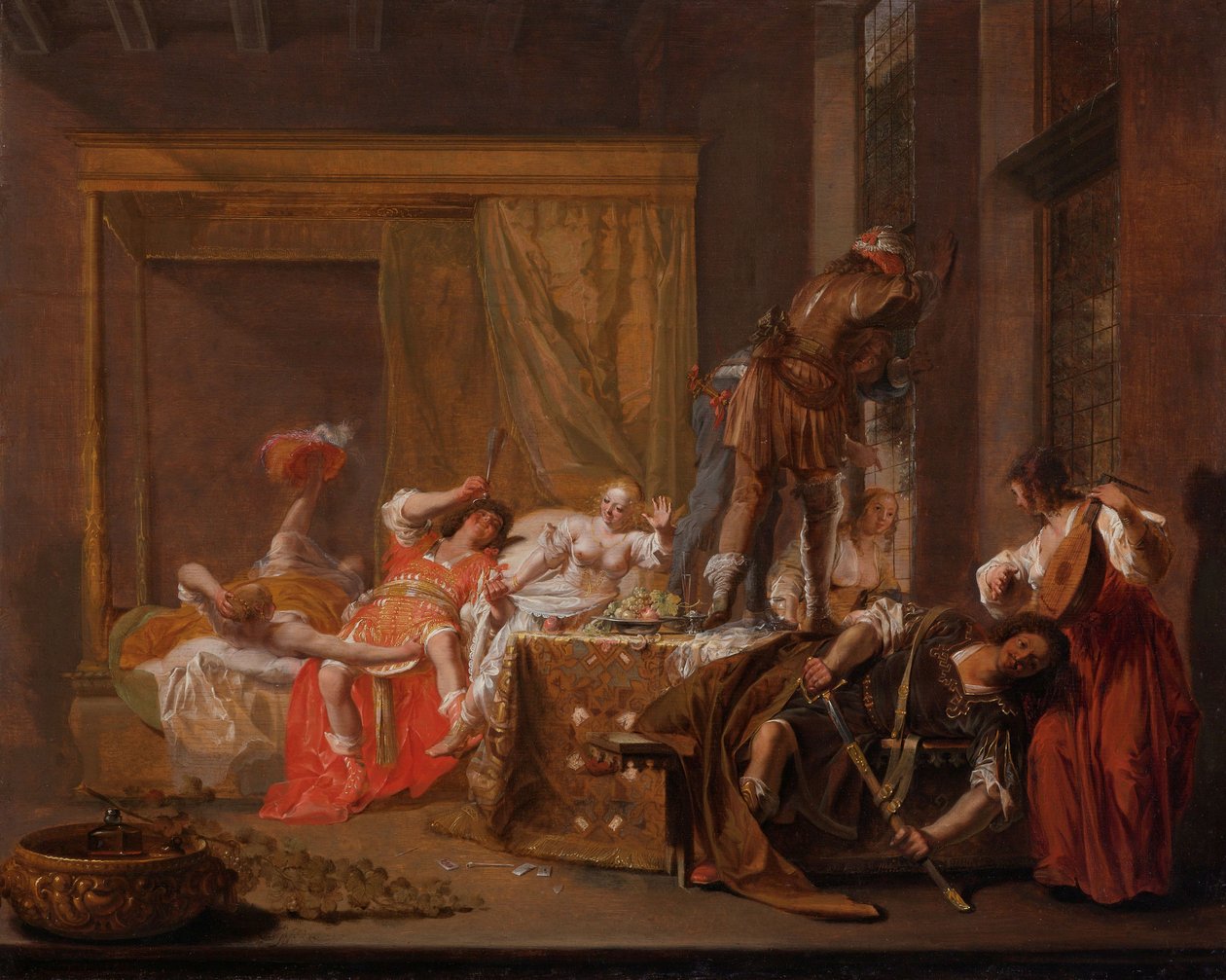 Scène du mariage de Messaline et Gaius Sillius, vers 1645-1650 - Nikolaus Knüpfer