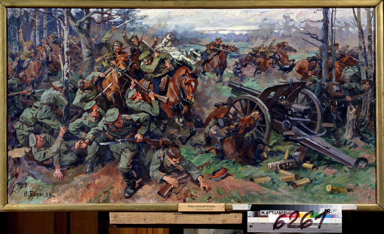 La cavalerie russe chargeant l