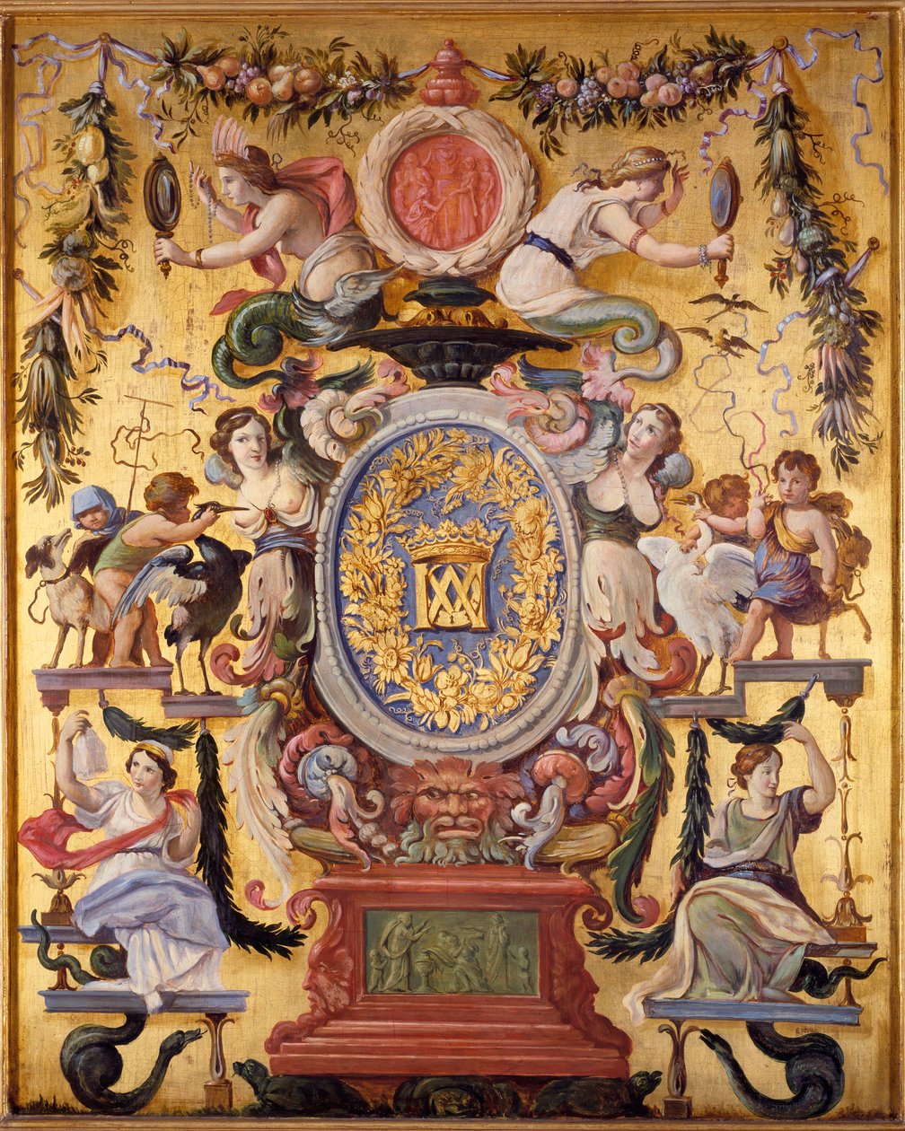 Panneau décoratif du cabinet de la maréchale de Meilleraye au Pavillon de l