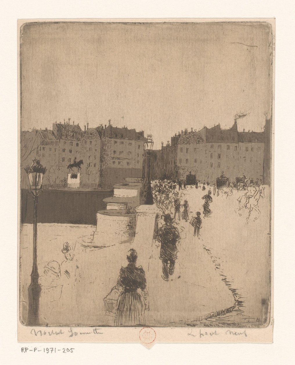Vue sur le Pont Neuf à Paris - Norbert Goeneutte