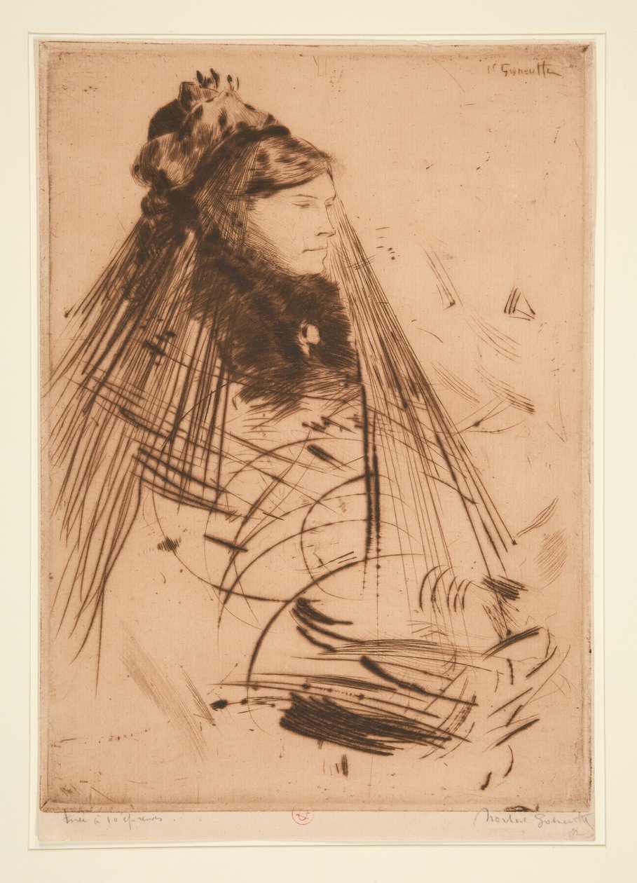 Dame en deuil - Norbert Goeneutte