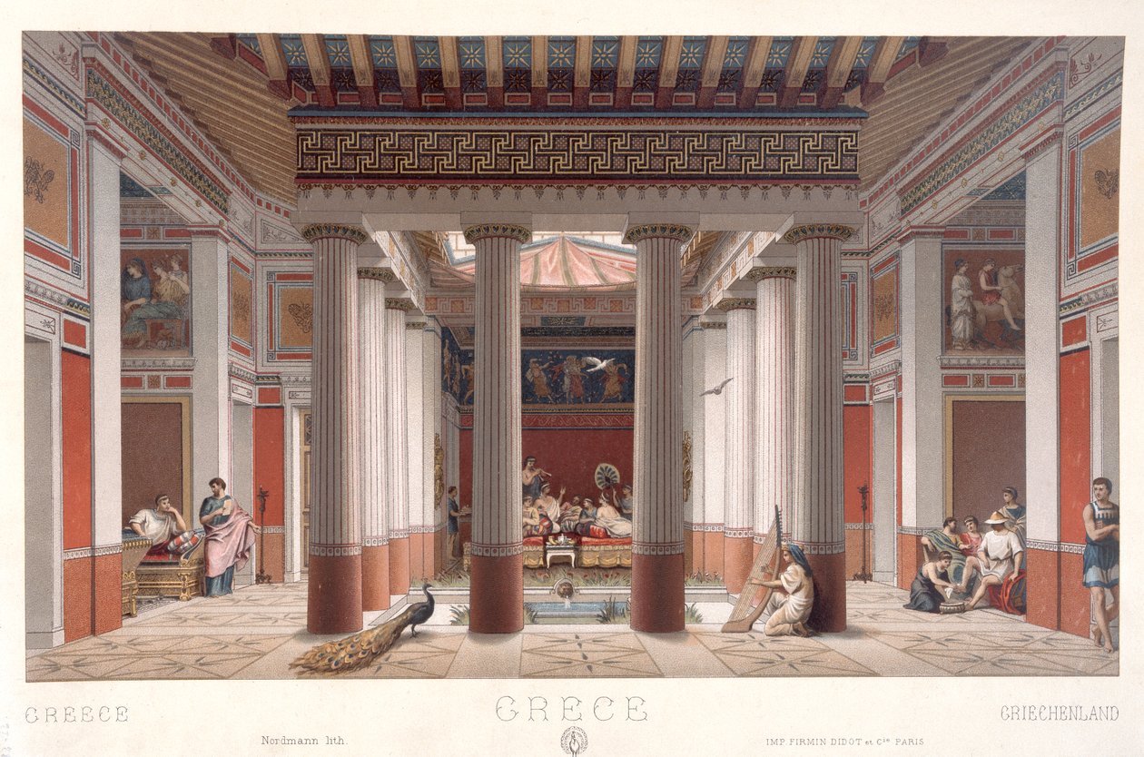 Un banquet dans la Grèce antique, 1880 - Nordmann