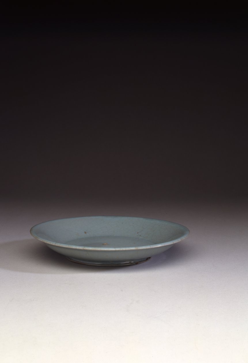 Plat peu profond Ruyao rare - Northern Song Dynasty Chinese School