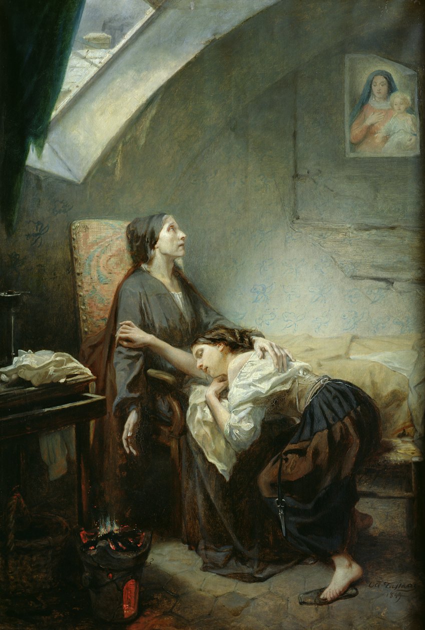 La Famille Pauvre, ou Le Suicide, 1849 - Octave Tassaert