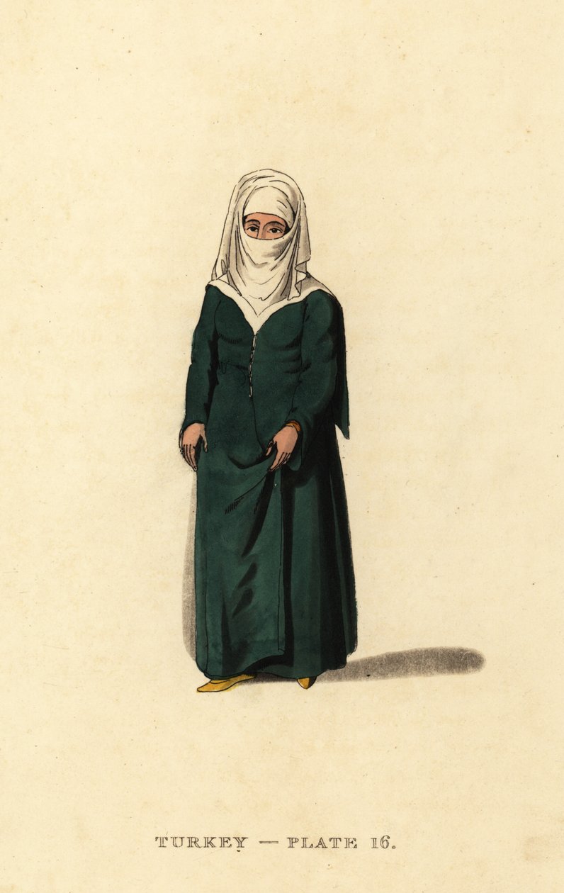 Femme turque de Constantinople (Istanbul), Empire ottoman - Octavian (after) Dalvimart