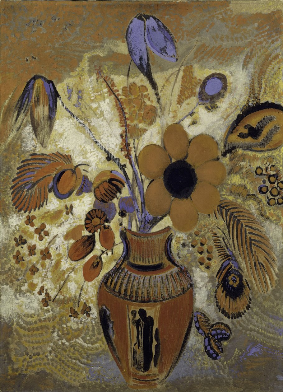 Vase étrusque avec des fleurs - Odilon Redon