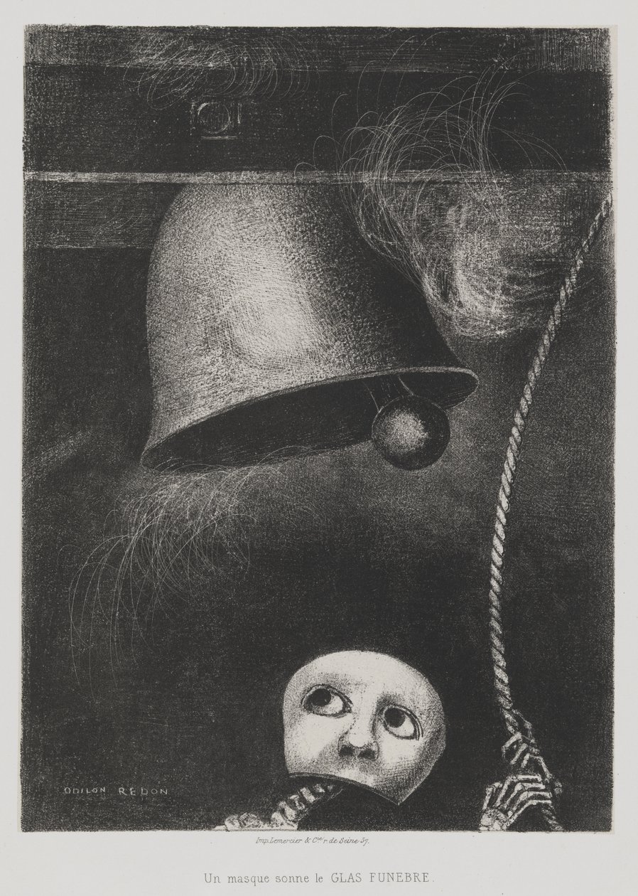 À Edgar Poe (Un masque sonne le glas funèbre) [To Edgar Poe (A Mask Sounds the Death Knell)] - Odilon Redon