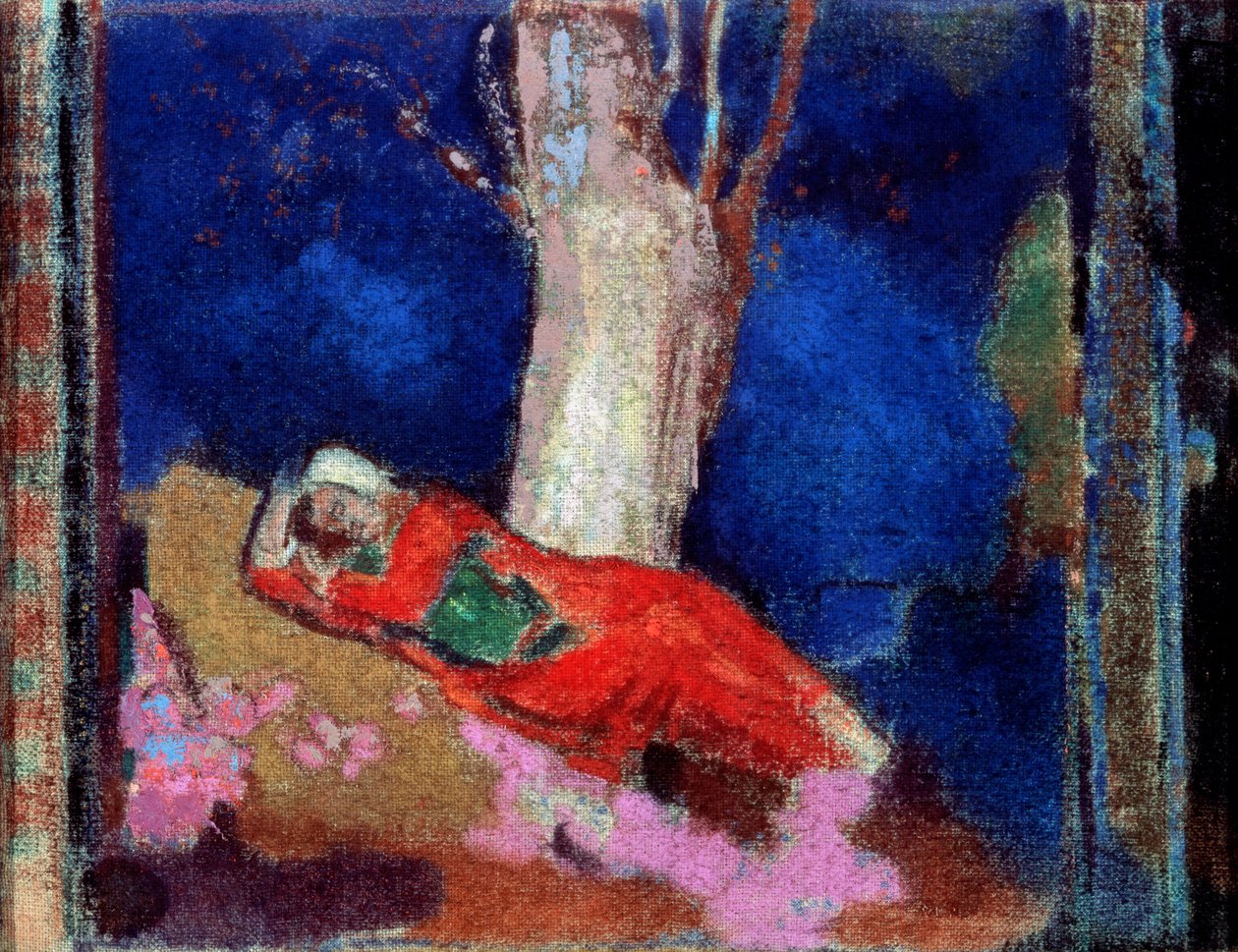 Une femme allongée sous l