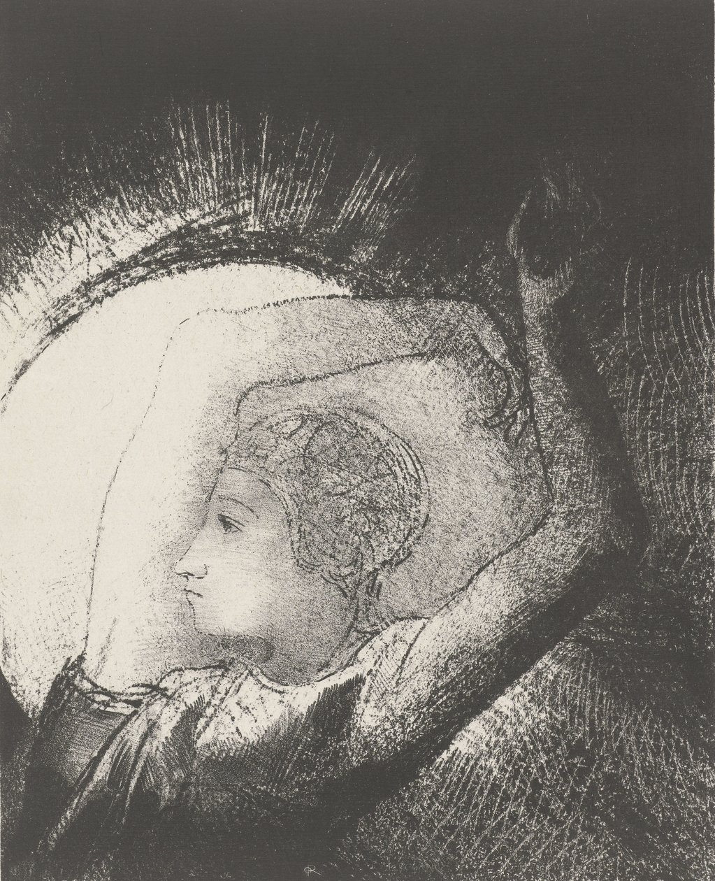 Une femme vêtue par le soleil, 1899 - Odilon Redon