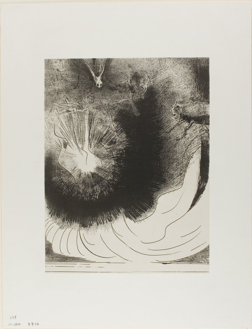 Et une grande étoile tomba du ciel, brûlant comme une lampe, planche 5 de 12 - Odilon Redon