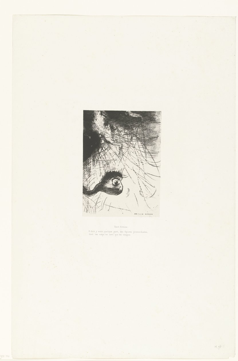 Antoine: Il doit y avoir, quelque part, des figures primordiales, dont les corps ne sont que les images - Odilon Redon