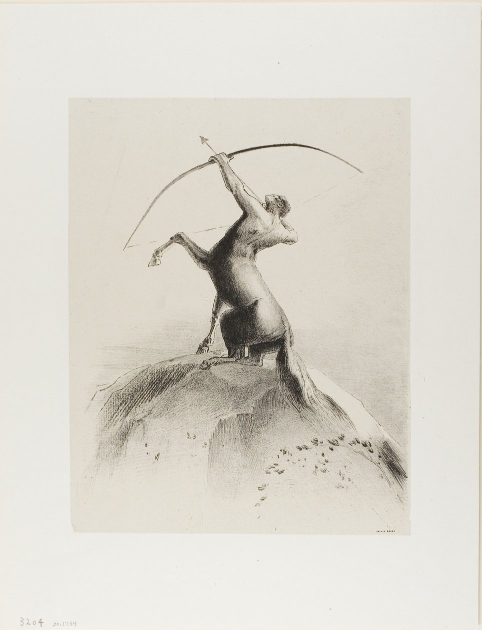 Centaur visant les nuages - Odilon Redon