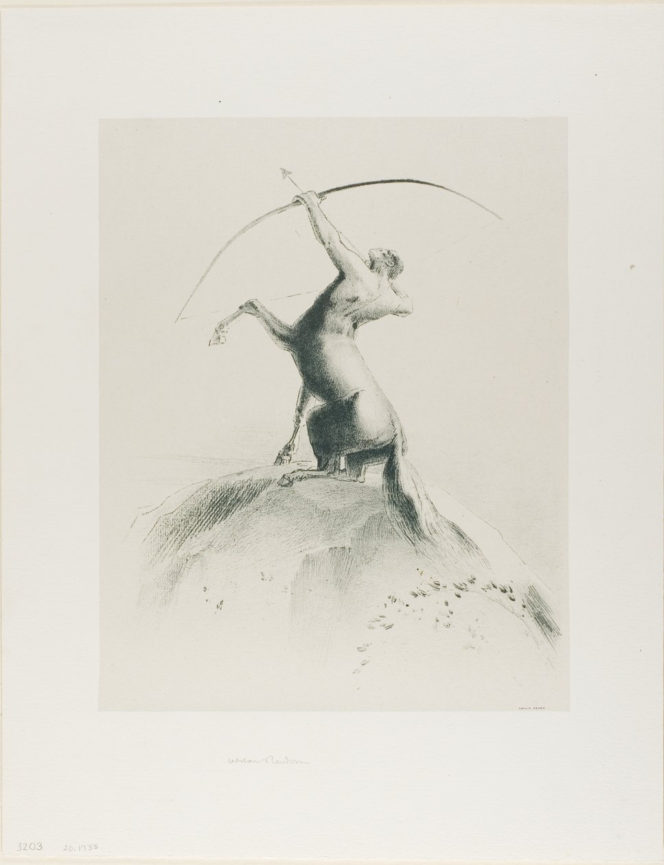 Centaure visant les nuages - Odilon Redon