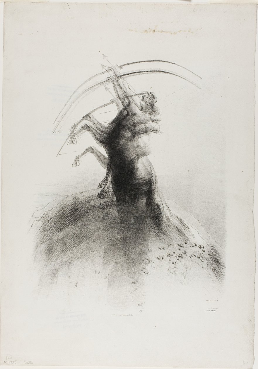 Centaur visant les nuages - Odilon Redon