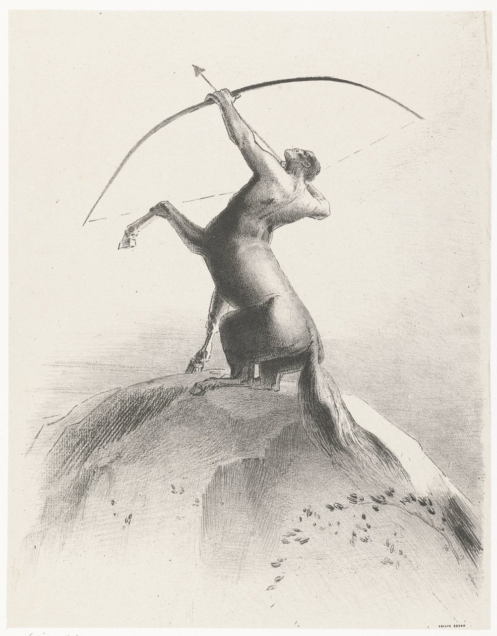 Centaure visant les Nues - Odilon Redon