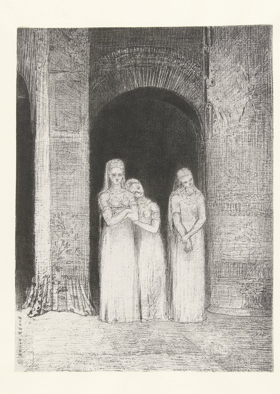 Les prêtresses furent en attente - Odilon Redon
