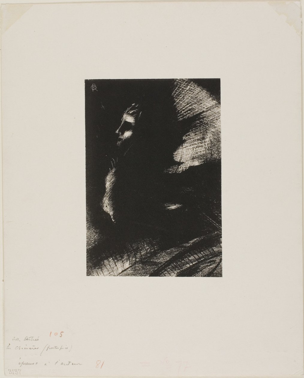 Frontispice pour Les Chimères de Jules Destrée - Odilon Redon