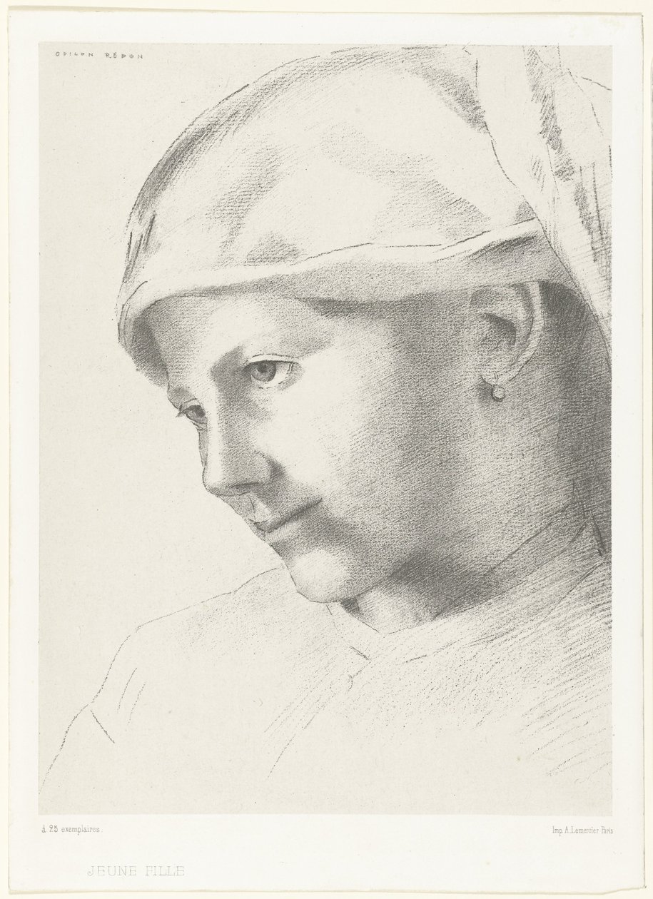 Jeune fille - Odilon Redon
