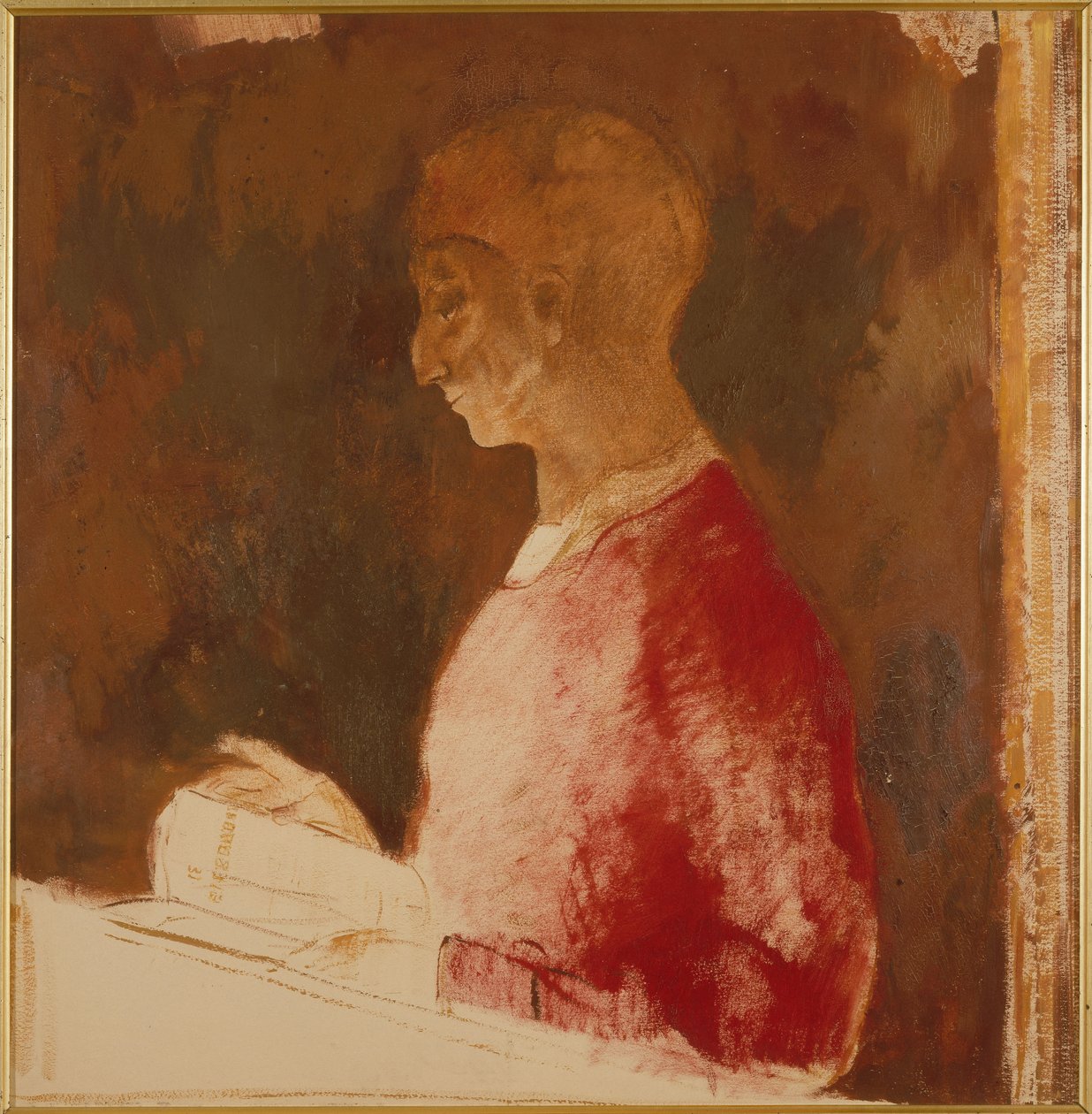 Der Graveur (Büste eines Mannes) - Odilon Redon
