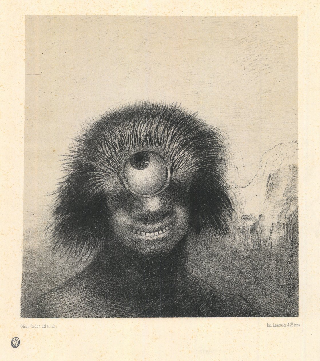 Le polype difforme flottait sur les rivages, sorte de cyclope souriant et hideux - Odilon Redon
