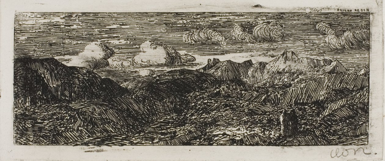 Paysage de montagne - Odilon Redon