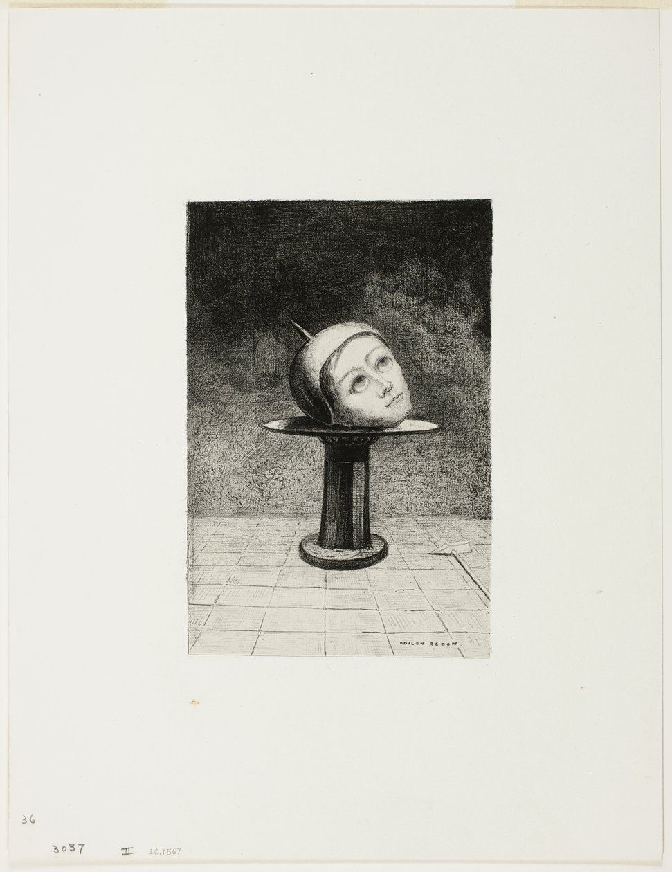 Sur le plat, planche dix de In Dreams - Odilon Redon