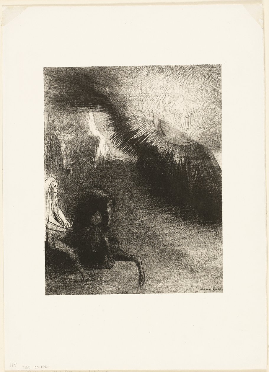 Pèlerin du monde sublunaire, planche 5 de 6 - Odilon Redon