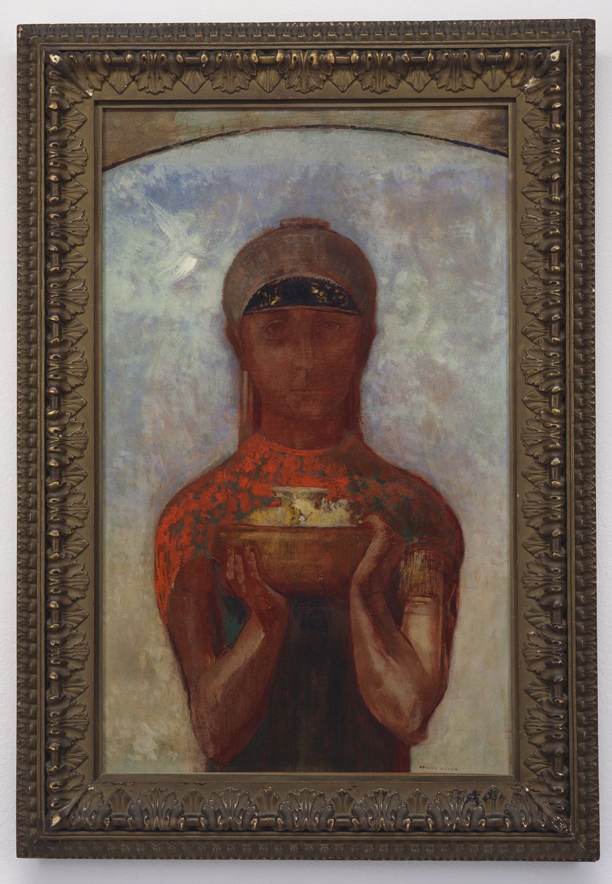 La Coupe du Mystère, ou Sibylle, vers 1890 - Odilon Redon