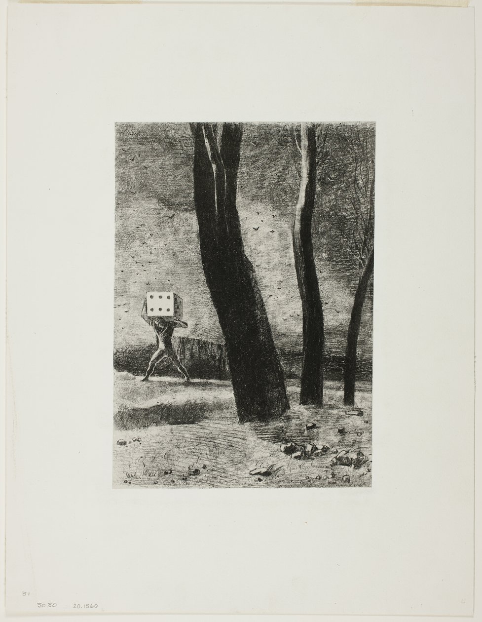 Le Joueur, planche cinq de Dans les rêves - Odilon Redon