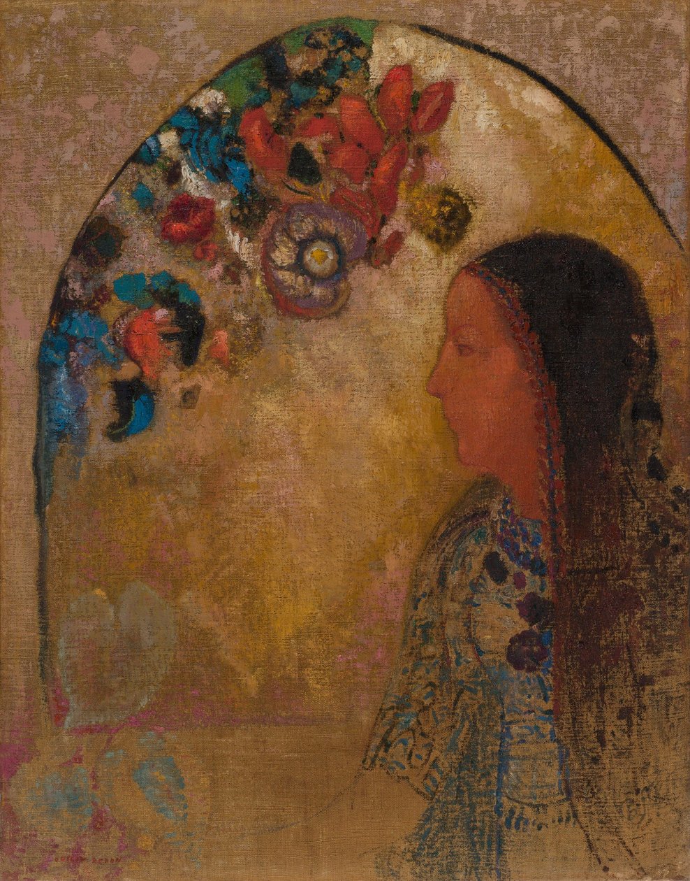 La fenêtre gothique - Odilon Redon