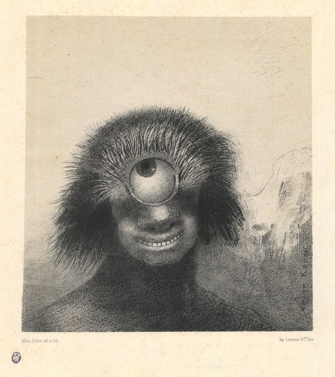 Le polype difforme flottait sur les rivages, une sorte de cyclope souriant et hideux, de la série 
