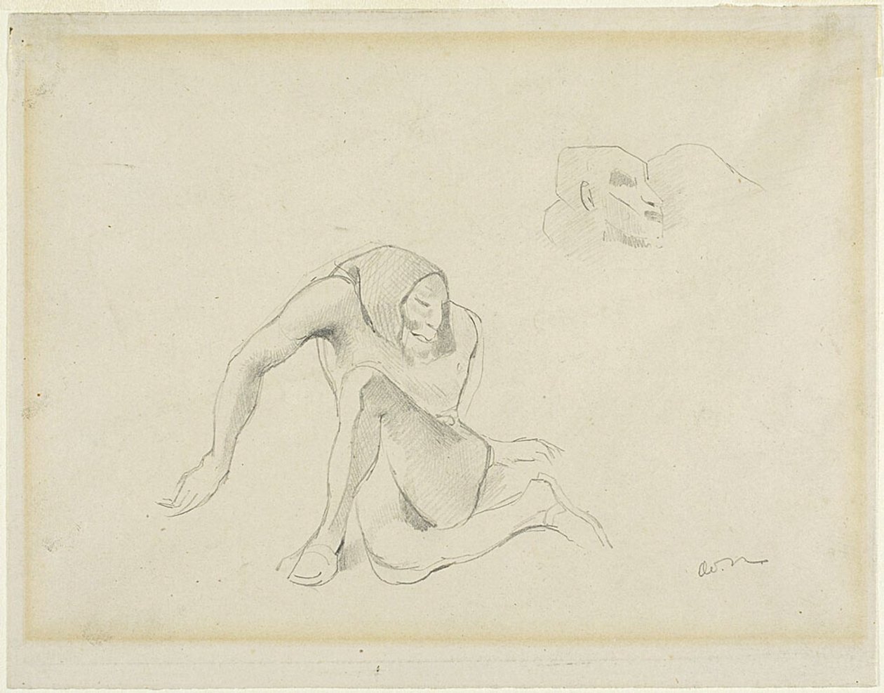 Deux figures grotesques - Odilon Redon